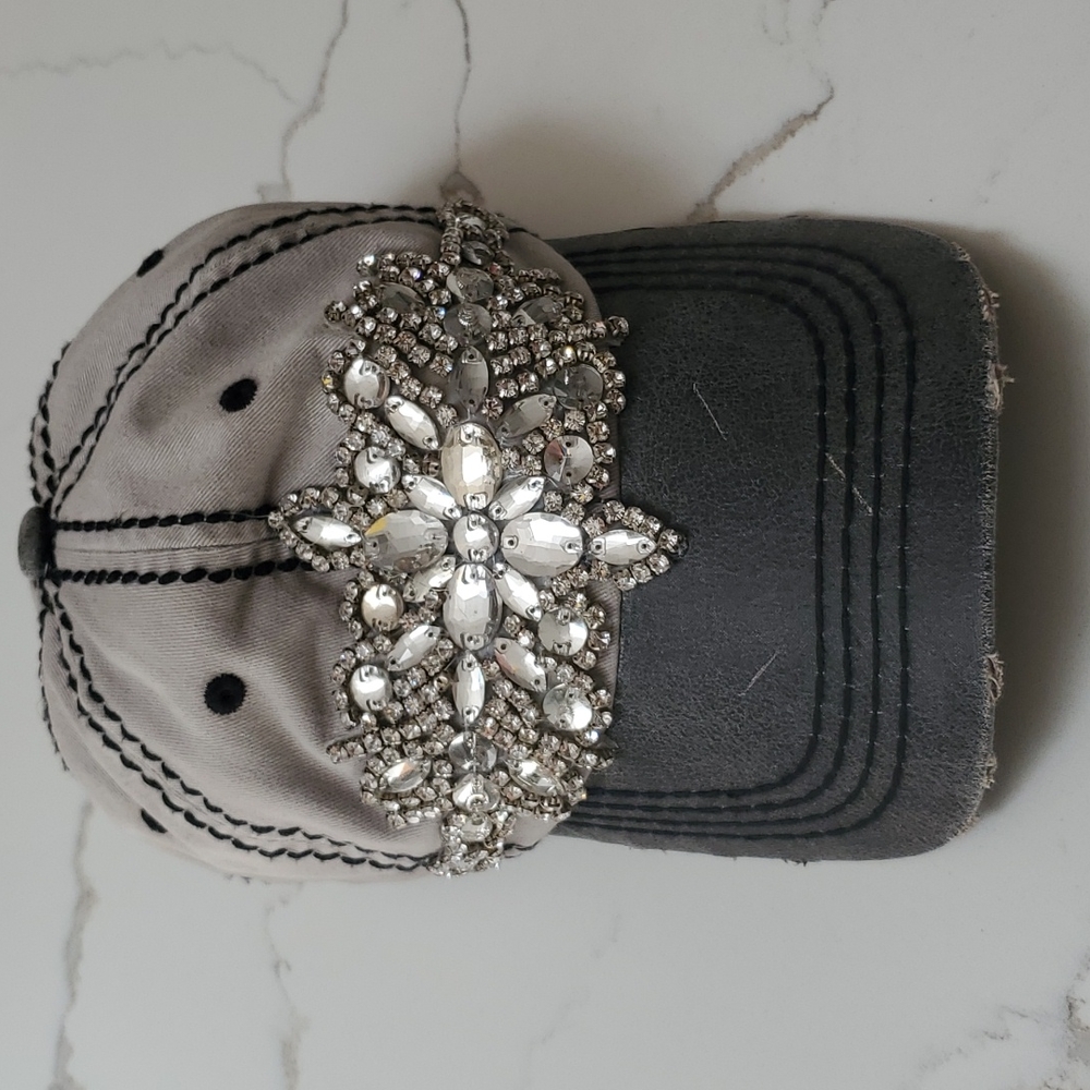 Rhinestone Embellished Baseball Cap
